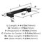 Amerock Bridgeport 3-3/4 inch (96mm) Center-to-Center Matte Black Cabinet Pull, 25PK 25VMP37031MB - alternate 3