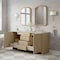 James Martin Vanities Gracyn 72" Dbl Vanity, Coastal Driftwood, w/ 3 CM Siberian Silestone Top w/FreePower Wireless Charger D125-V72-CSD-FSFR - alternate 9