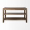 Homeroots Brown Solid Wood Kitchen Island With Two Tier Smooth Counter Top 380611 - alternate 6