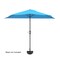 Pure Garden 9ft Half Umbrella, Brilliant Blue 50-LG1037 - alternate 5