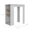 Homeroots Set of Two Oak and White Wood Kitchen Island And Pantry Cabinet 526343 - alternate 5