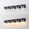 Jonathan Y Irving 36" 5-Light Seeded Glass/Iron Modern Contemporary LED Vanity Light, Black JYL7620B - alternate 9