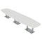 Skutchi Designs Arc Boat Conference Table, 45 in W, 216 in L, White HAR-ABOT-48X216-DOU-WA7976 - alternate 1