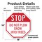 Signmission Stop Do Not Plow Snow into Trees, 18 Inch X 18 Inch, Plastic Sign OC-P-18-194 - alternate 5