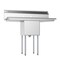 Koolmore 1 Compartment Stainless Steel NSF Commercial Kitchen Prep & Utility Sink with 2 Drainboards SA151512-15B3 - alternate 9