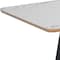 Homeroots 94" White Ceramic Faux Marble And Black Rectangular Dining Table 487373 - alternate 4
