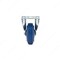 Richelieu Industrial Blue Elastic Rubber Caster, Fixed, with Plate, Blue F08334 - alternate 3