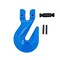 Mytee Products 1/2in Grade 100 Cradle Clevis Grab Hook for Lifting 15,000 LBS WLL GH12-G100 - alternate 7