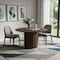 Homeroots 52" Brown Wood Pedestal Base Round Top Dining Table 720941 - alternate 5