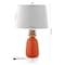 Jonathan Y Pineapple 23" Classic Vintage Ceramic LED Table Lamp, Orange/Gold JYL4019E - alternate 5