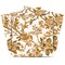 Homeroots 7" x 7" Gold And White Vinyl Arabesque Peel And Stick Removable Tiles 571303 - alternate 1