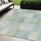 Homeroots 5' X 8' Blue Geometric Washable Indoor Outdoor Area Rug 608164 - alternate 1