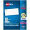 Avery Return Address Labels, Sure Fee, PK20000, 1/2" Label W, 80 Labels per Sheet White 5967 - alternate 1