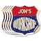 Signmission Jon's Workshop, 6 inch X 6 inch, Vinyl Decal, 5PK SHI-D-5PACK-6-489-JON - alternate 1