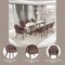 Leisuremod Elias Dining Chair Upholstered in Leather Velvet and Powder Coated Iron Legs, 2PK EDC21BR-2 - alternate 8