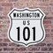 Signmission Washington Route Marker Shield Sign Us 1, 6 Inch X 6 Inch, Plastic Sign SHI-P-6-475 - alternate 4