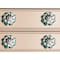 Homeroots Set of Twelve Green Silver And White Geometric Ceramic Drawer Pull Knobs, 12PK 321702 - alternate 5
