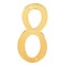 Primeline Tools 4 in. House Number 8, Diecast, Brass Finish, PK2 MP4288 - alternate 1