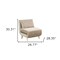 Homeroots 27" Beige and Natural Upholstered Slipper Chair And Toss Pillow 526454 - alternate 6