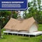 Tarps Now Heavy Duty Tarp, 10 ft x 12 ft, 20 Mil, Tan, Polyester / Canvas FSPCTN-1012 - alternate 5