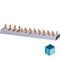 Siemens compact Pin Busbar 10mm2 connection: 3p/ N FI N-left 1x RCCB 4-pole + 8x 5ST3783-0KL - alternate 4
