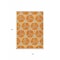 Homeroots 3' X 5' Orange And Blue Geometric Washable Indoor Outdoor Area Rug 613512 - alternate 8