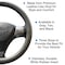 Dash Designs Comfort Grips Performa Grip 15.5in - 16.5in Steering Wheel Cover - Grey 3323GY - alternate 3