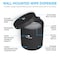 Wipex Stainless Steel Black Wall Dispenser with Brackets, Fits Most Refill Rolls, Matte Brushed Metal WX72244BWD - alternate 2