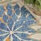 Homeroots 6' X 9' Blue And Green Floral Indoor Outdoor Area Rug 545012 - alternate 6