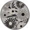 Homeroots 8' Black and White Round Floral Indoor Outdoor Area Rug 527636 - alternate 8