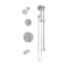 Symmons Dia HydroMersion Double Handle Tub and Shower Trim Kit with Hand Spray (Valve Not Included) 3596B15TRM - alternate 1