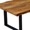 Homeroots 63" Brown And Black Solid Wood Sled Base Dining Table 379787 - alternate 5