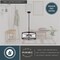 Vaxcel Harrison 4-Light Drum Pendant Light, Matte Black, Clear Seeded Glass, 20-In. Wide P0468 - alternate 5
