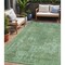 Homeroots 5' X 8' Sage And Mint Green Abstract Washable Indoor Outdoor Area Rug 615507 - alternate 1