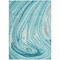 Homeroots 3' X 5' Turquoise Teal Blue And Gray Abstract Washable Indoor Outdoor Area Rug 601308 - alternate 7