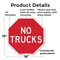 Signmission No Trucks, 18 Inch X 18 Inch, Plastic Sign OC-P-18-267 - alternate 6