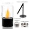 Edendirect 6.5 in. Tabletop Ventless Bioethanol Fireplace, Black Round Stainless Steel Burner Cup ZR-601S - alternate 4