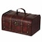 Vintiquewise Decorative Vintage Wood Treasure box - Wooden Trunk Chest with Handle QI003004.SO - alternate 1