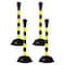 Mr. Chain Black/Yellow 3" Heavy Duty Stanchion (4-Pack) 99929-4 - alternate 1