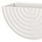 Homeroots Set of Two White Metal Geometric Half Moon Wall Planters 608676 - alternate 4