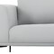 Homeroots 87" Light Gray Sofa With Black Legs 480931 - alternate 4