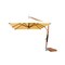 Bambrella 10' Square Bamboo Cantilever Umbrella w/354lb Base System-Ecru Canopy 3.0m SQ-SW-L-E-BS - alternate 1