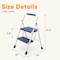 Wrightmaster 2-Step Lightweight Steel Step Stool, 8 ft. Reach with Safety Lock, 800 lb. Capacity, Blue ZoroLDR-BT2S-BU - alternate 4