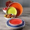 Hometrends Crenshaw 12 Piece Fine Ceramic Dinnerware Set in Assorted Colors 129480.12 - alternate 6
