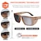 Ergodyne SIXTEN-AFASPC Translucent Tan Frame Clear Photochromic Lens Photochromic Safety Glasses SIXTEN-AFAS-PC - alternate 9