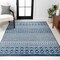 Jonathan Y Arta Moroccan Vintage Geometric Navy/Cream 4 ft. x 6 ft. Area Rug MOH106A-4 - alternate 1