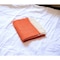 Homeroots 50" X 60" Orange And White Woven Herringbone Plush Throw Blanket 475728 - alternate 3