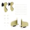 Quiet Glide 8.06 ft. Walnut Contemporary Wheel Brushed Satin Brass Rolling Hook Removable Ladder, 12 ft. Rail QG.540-8WA-12-H.06B - alternate 8