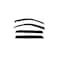 Ventshade Rainguards, Aerodynamic Design, Tape-On, Smoke, Acrylic, Set Of 4 94819 - alternate 1