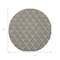 Homeroots 8' Charcoal Round Floral Indoor Outdoor Area Rug 527643 - alternate 9